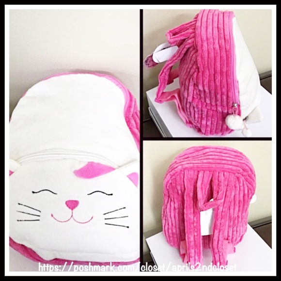 KITTY PLUSH NOVELTY MINI BACKPACK BAG - Picture 2 of 4